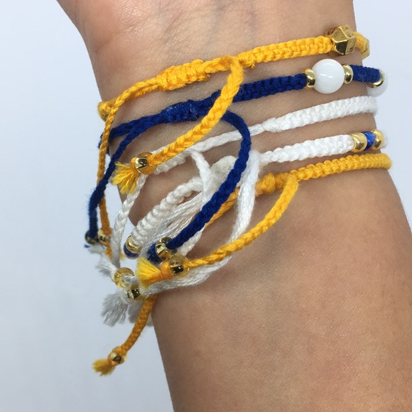 Handmade Beaded Macrame Friendship Bracelet - Picture 3 of 12